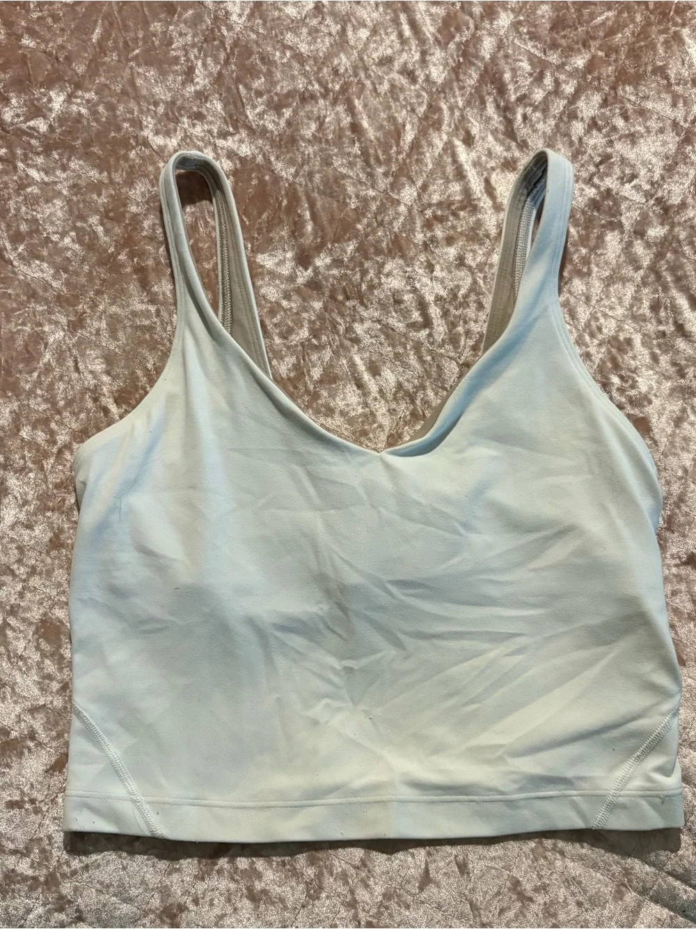 lululemon athletica white align crop top